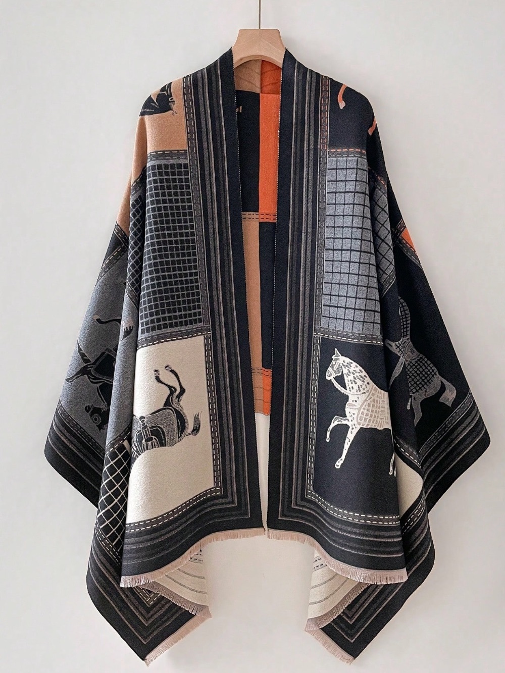 π Faux Cashmere Shawl, Wrap, Scarf - Picture 1 of 3